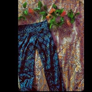 Pretty blue aqua leggings size xs